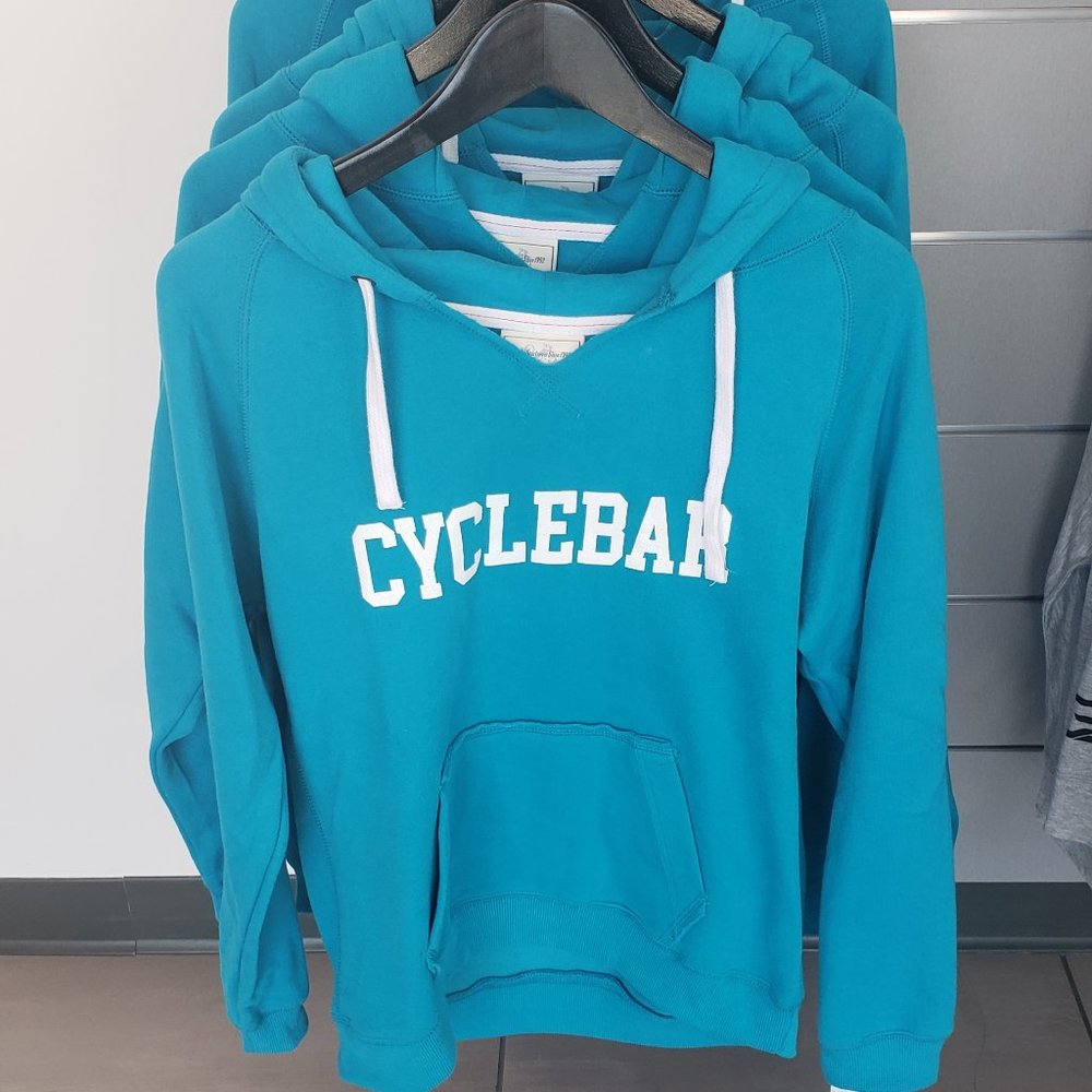 CycleBar Ladies Size S V-Neck Hooded Sweatshirt